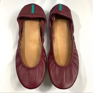 Burgundy Tieks Flats Size 8 reserved